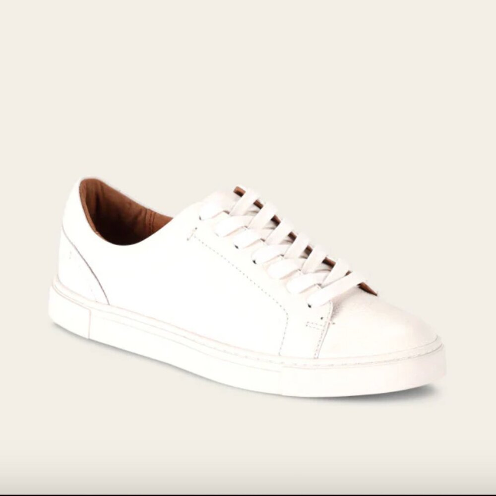 Frye Ivy Low Lace Sneaker in White